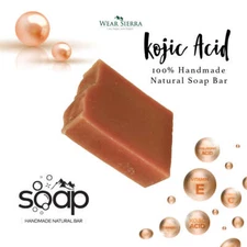 Handmade Natural Kojic Acid Bar Soap Pack  , Naturally Anti-Aging Beauty Bars