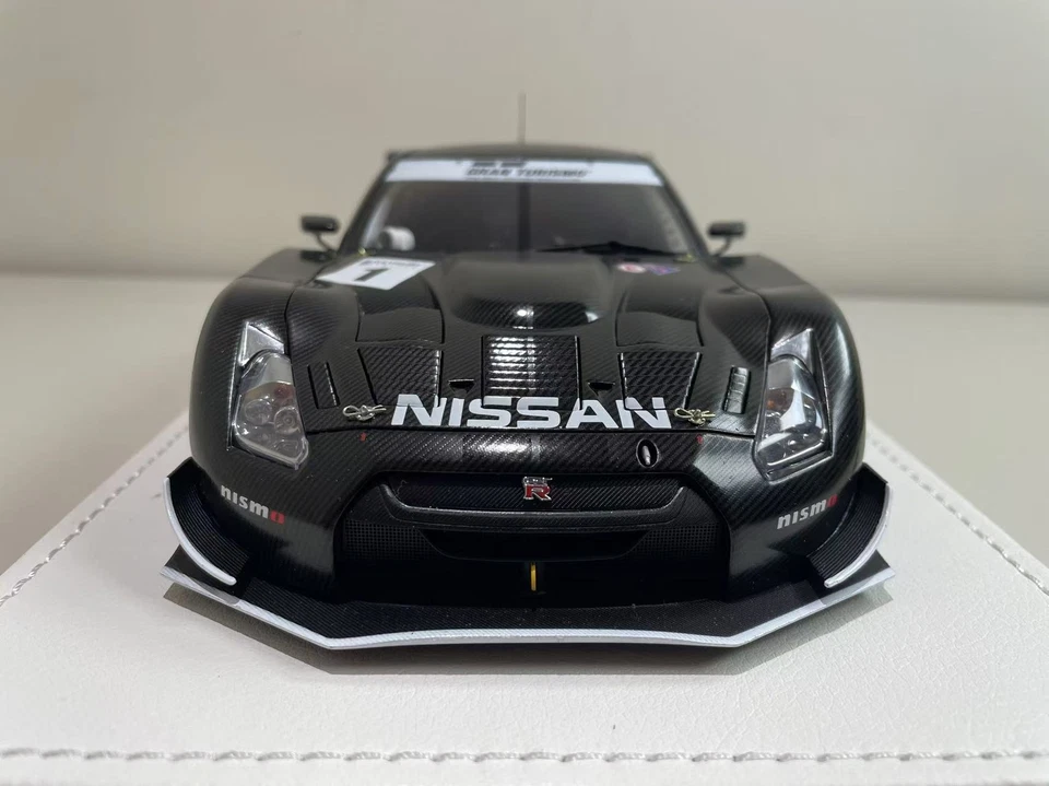 Autoart 1:18 Nissan GT-R GT500 black box limited alloy car model - Image 3 of 4