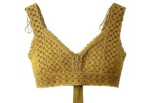 Urban Outfitters Lace Cropped Tie-Back Tank Top V-Neck L