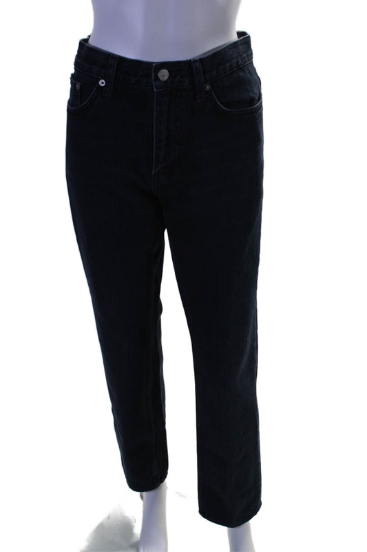 BLK DNM Womens Cotton Denim Five Pocket Mid-Rise Skinny Jeans Blue Size 32