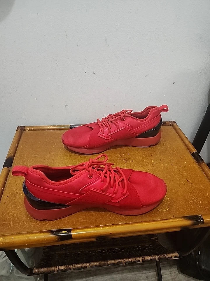 Mujer Puma Muse X-2 Tenis Zapatos Atléticos Rojo Iridiscente Talla 9 Foto 3 de 4