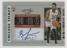 2019-20 Panini Contenders Draft Picks Optic Prizm Bruno Fernando #76 Auto lw9