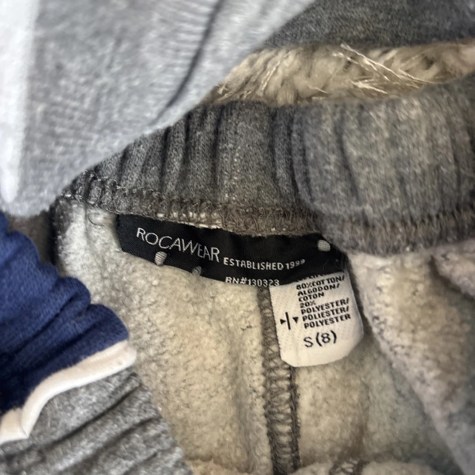 Conjunto de chándal vintage Rocawear niños jóvenes pequeño gris mezcla de algodón Foto 4 de 4