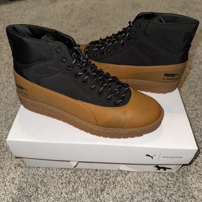 PUMA x MAISON KITSUNÉ Ralph Sampson 70 Mid Sneaker Men Size 8  Black  380291 NIB