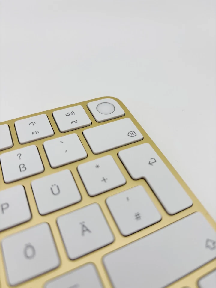 Apple Magic Keyboard Touch ID QWERTZ Deutsch Fingerabdruck Gold OVP Refurbished - Bild 4 von 4