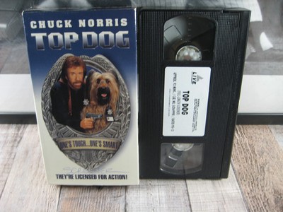Top Dog VHS Screener Action 1995 Promo Rare Plastic Case