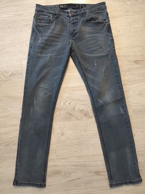 Crosshatch Jeans Herren - grau strech - 32R