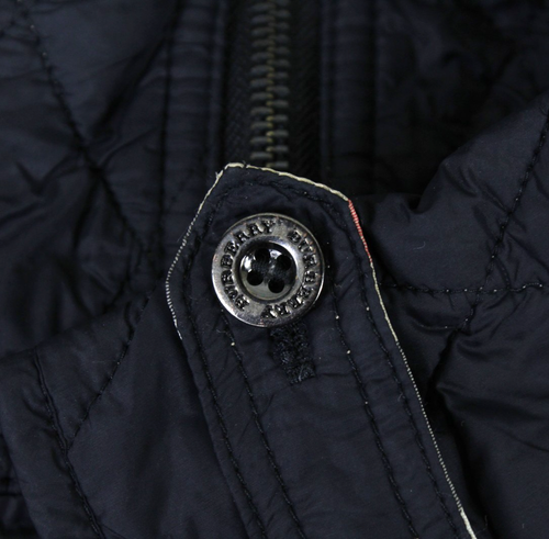 Chaqueta acolchada Burberry azul marino para niñas de 5 años ligera con cremallera - Imagen 5 de 13