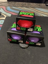 Schylling NeeDoh Funky Pup Squeeze Ball Super Squish 2 Purple  1 Pink Lot Of 3