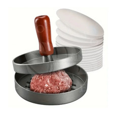 Burger Presse Rund Edelstahl Burger Smasher Robust BBQ Patty Maker UK