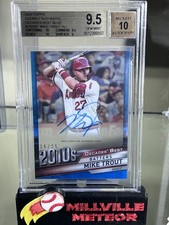 2020 Topps Clearly Authentic Decades Best Blue Mike Trout Auto /25 Angels