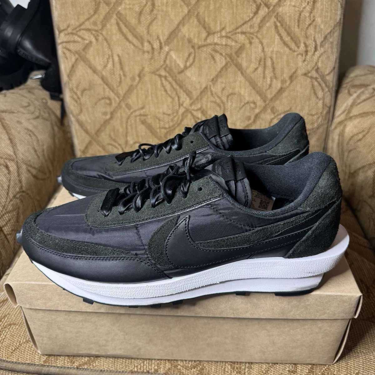 Nike sacai x LDWaffle‎ Black Nylon Athletic Sneaker M 13 Super Clean No box Sacai X LDWaffle  main image 3