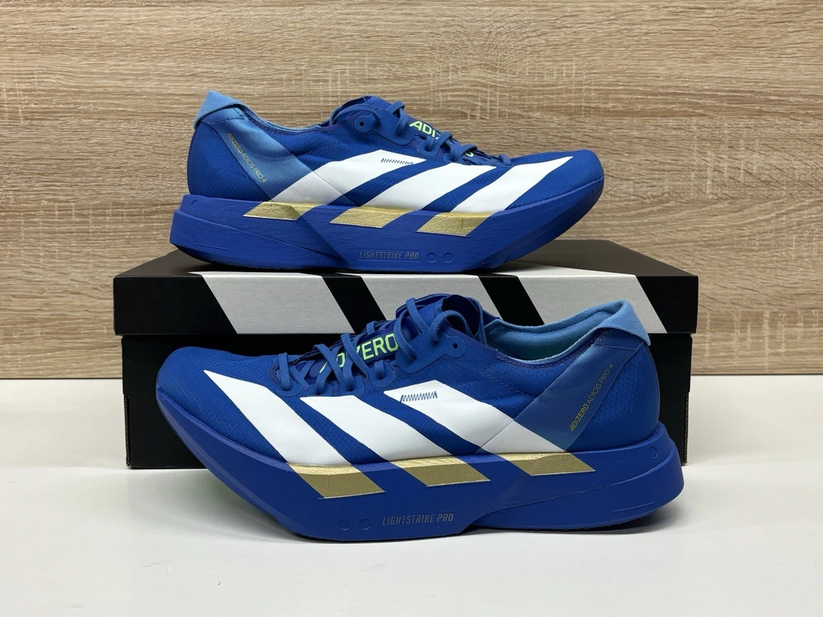 adidas Adizero Adios Pro 4 Core White Purple Lime Burst for Sale