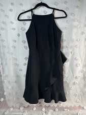 Lulu's Women’s Black Asymmetrical Ruffle Dress Size Small