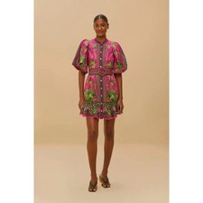 Farm Rio Ana Tapestry Belted minidress size XS