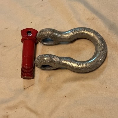New WLL6-1/2T CE 7/8'' Clevis Shackle WLL 6.5 Ton Rigging Logging Hardware Towing
