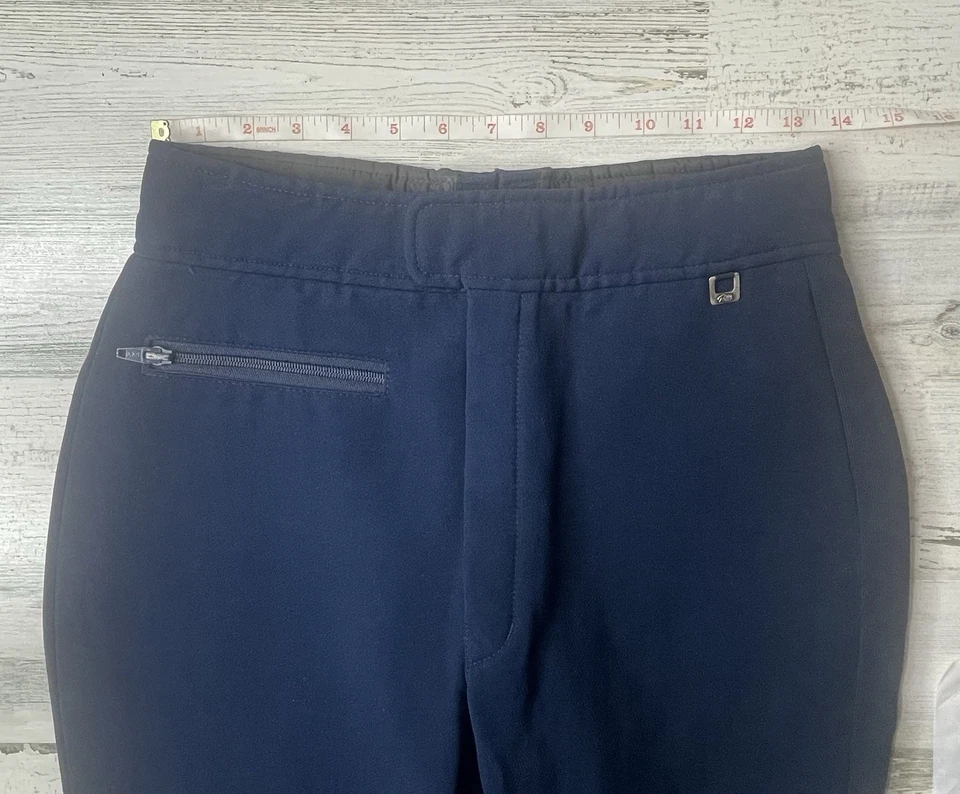 Pantalones de nieve vintage Roffe Ski Race azul marino rosa retro para niñas sin etiqueta de talla ¡EXCELENTE ESTADO USADOS! Foto 3 de 4