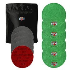 5xMM Strike Premium Bowling Shammy Pad 5xMIRKA Abralon Sanding Discs U CHOOSE gn