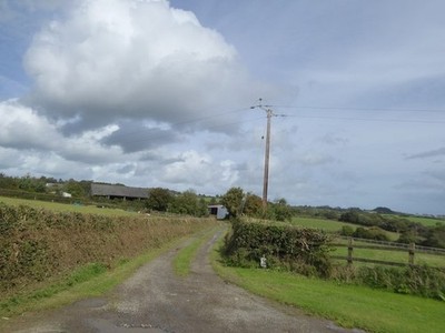 Photo 6x4 Track to Stone Farm Bere Ferrers Stone Farm is mentioned in med c2017