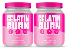 Gelatin Burn for Weight Loss Powder - GelatinBurn Trick to Help Appetite 2 Pack