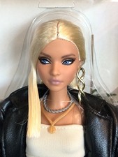 2024 Styled By Maeve Reilly Barbie Doll Articulated Black Jacket Wide Leg Jeans