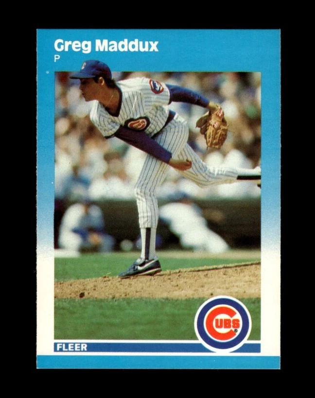 Fleer Greg Maddux Rookie Baseball Sports Trading Cards