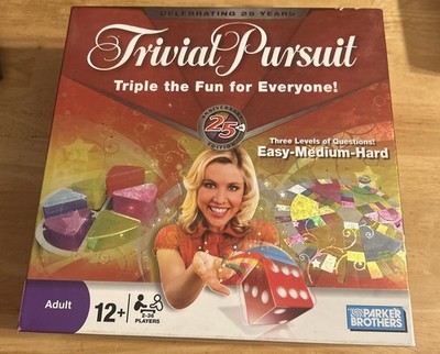 Trivial Pursuit 25th Anniversary Edition *COMPLETE* (2-36 Players, Age 12+)