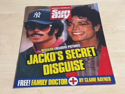 News of The World Sunday Magazine August 28th 1988 Jacko's Secret Disguise