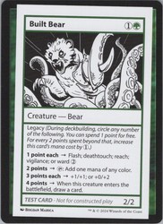 Built Bear Mystery Booster 2 Playtest Card