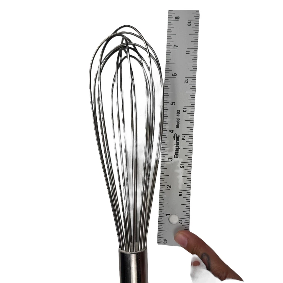 Batidor de acero inoxidable AMCO 18/8 a prueba de óxido utensilio de cocina herramienta para hornear Foto 4 de 4