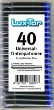 40 uds cartuchos de tinta universales para Lamy Herlitz Pelikan Reform Online / azul
