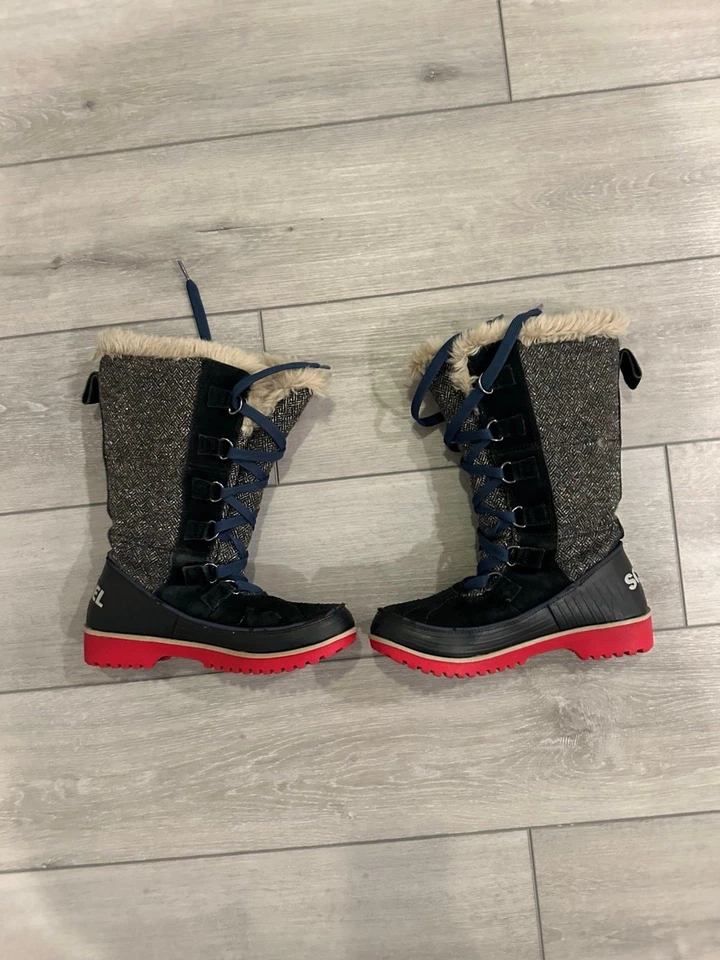 Botas de nieve Sorel Tivoli Il altas impermeables espiga elegantes para mujer talla 7,5 Foto 3 de 4