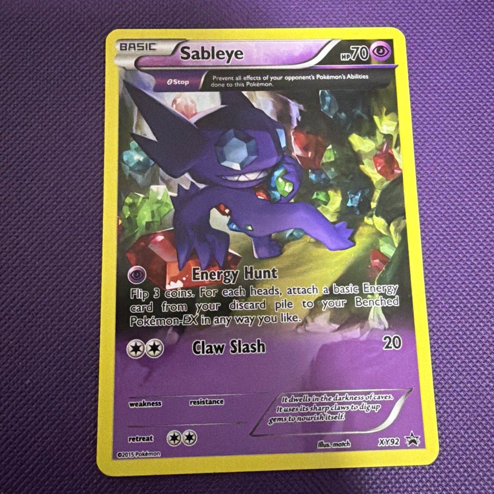 Pokémon TCG Sableye XY XY92 Holo Promo Promo