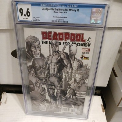 Deadpool &The Merca For Money #1 9.6 CGC Comic con Box Variant Cover