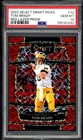 Tom Brady Card 2022 Select Draft Picks Red Lazer Prizm #32 PSA 10