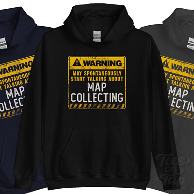 WARNUNG KANN SPONTAN ANFANGEN ÜBER KARTENSAMMELN HOODIE ZU SPRECHEN