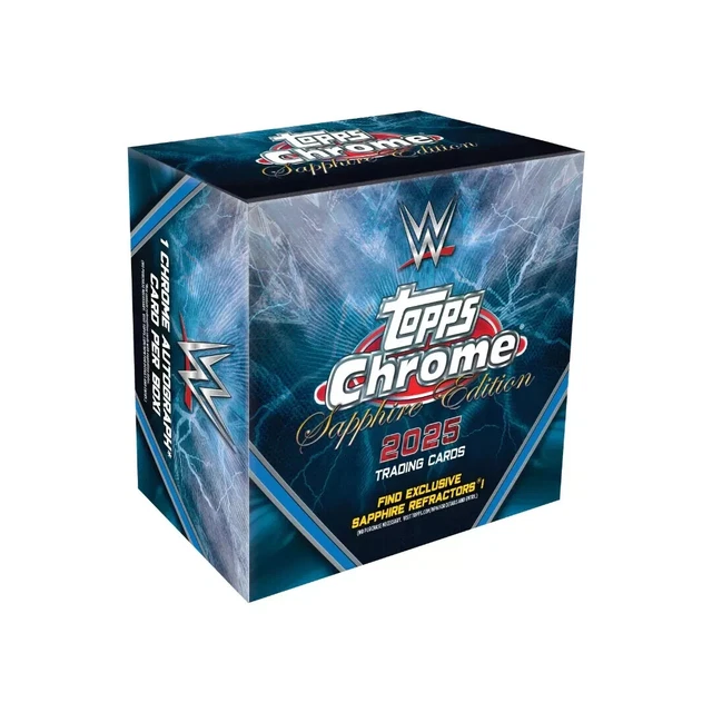 2025 Topps Chrome Sapphire Edition WWE Hobby Box - Rip + Ship