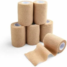 2'' 3'' 4'' Cohesive Bandage Self Adhesive Gauze Roll Medical Tape First Aid Kit
