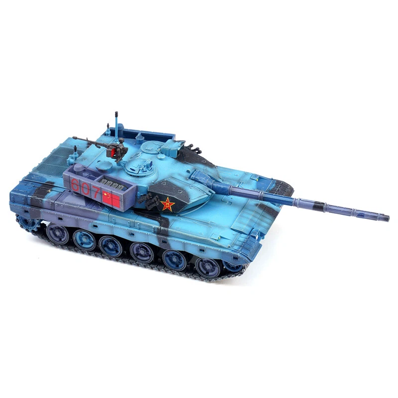 1/72 China ZTZ-96B main battle tank Type 96 tank blue and black camouflage model - Image 4 of 4