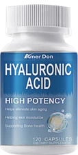 Hyaluronic Acid Capsules Supplement Support Healthy Skin Help Reduce Wrinkles