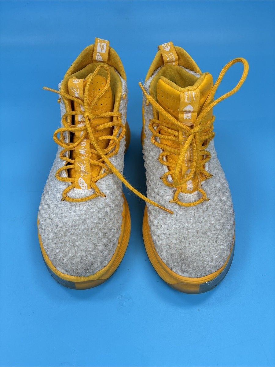 NIKE ALPHADUNK TB PROMO UNIVERSITY YELLOW-BLACK-WHITE SZ 10 