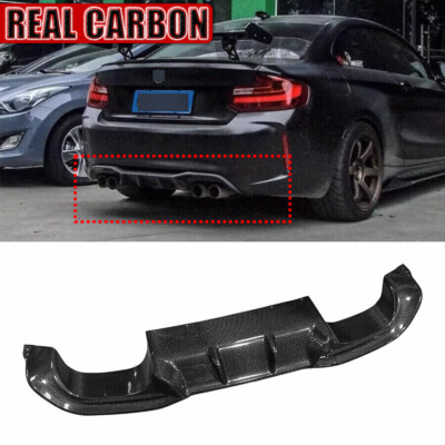 Real Carbon Fiber AK Rear Bumper Diffuser Lip For BMW F87 M2 Coupe 16-20  A