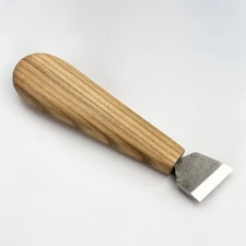 Chip Carving Knife – Hand-Forged 52100 Steel, Ash Handle, For Fine Detail Work