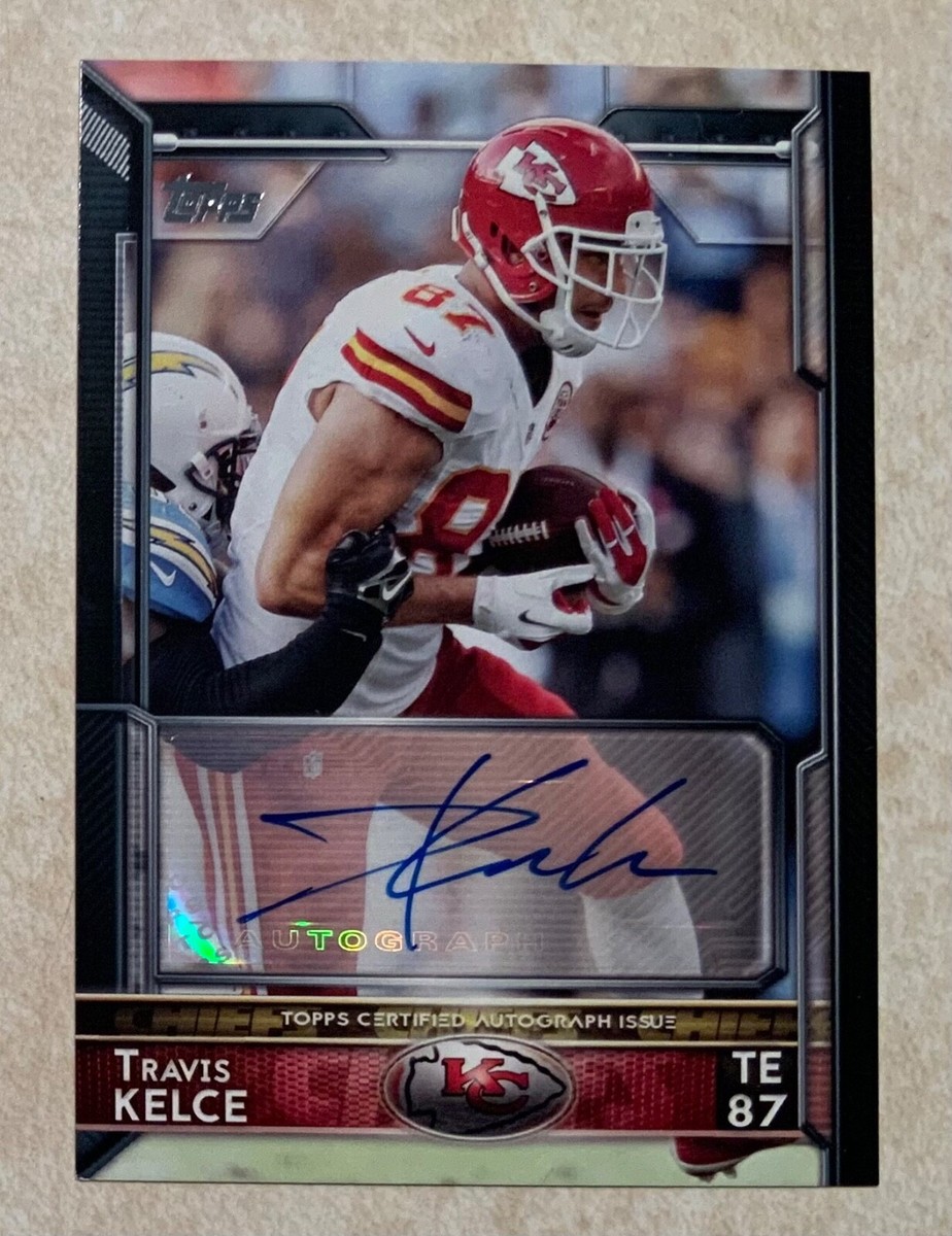 TRAVIS KELCE 2015 TOPPS #118 AUTO AUTOGRAPH ONLY 1 ON EBAY!! VERY 