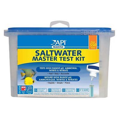 API Saltwater Master Test Kit for Aquariums pH Ammonia Nitrite Nitrate Monito...