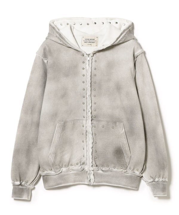 ASK availability First) BEAMS FUTURE ARCHIVE / FADE STUDS HOODY