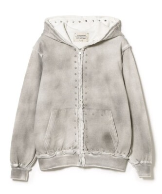 ASK availability First) BEAMS FUTURE ARCHIVE / FADE STUDS HOODY