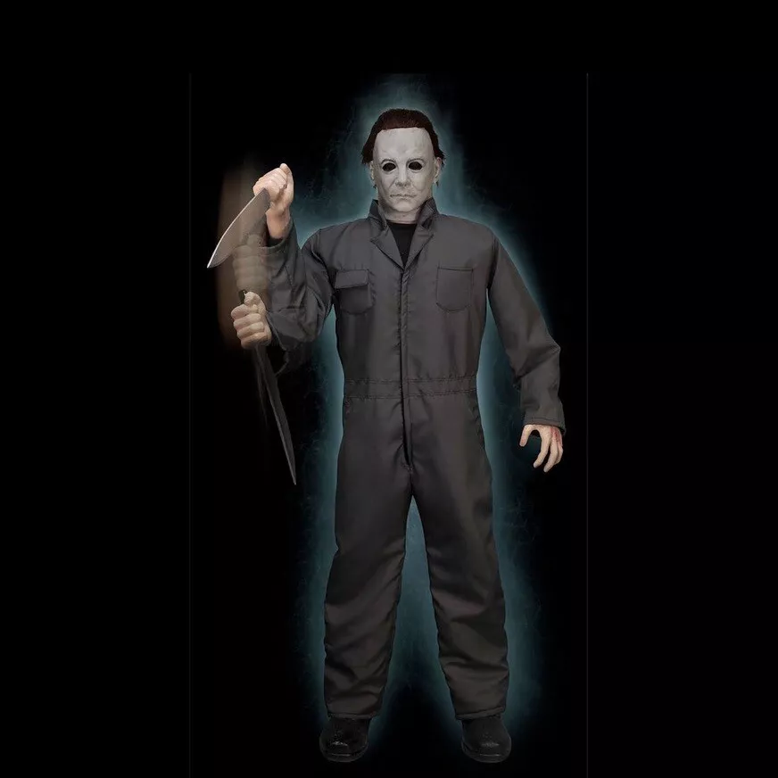 Animated Michael Myers Standing Decoration 6.6ft Halloween II ...