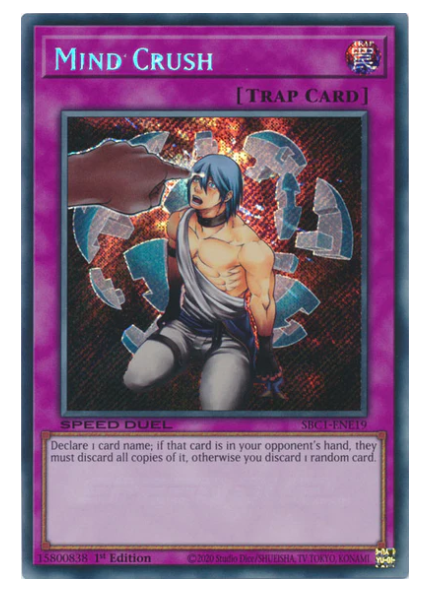 Mind Crush (Secret Rare) SBC1-ENE19 Secret Rare YuGiOh | eBay Mind Crush (Secret Rare) SBC1-ENE19 Secret Rare YuGiOh | eBay