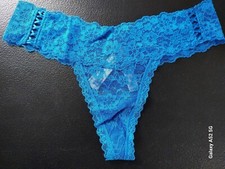 NWT Victoria's Secret The Lacie Lace-Up Lace Thong Panty Size S M L  F3 